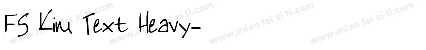 FS Kim Text Heavy字体转换